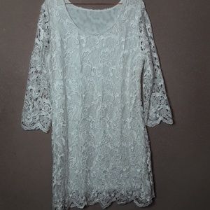 White lace dress